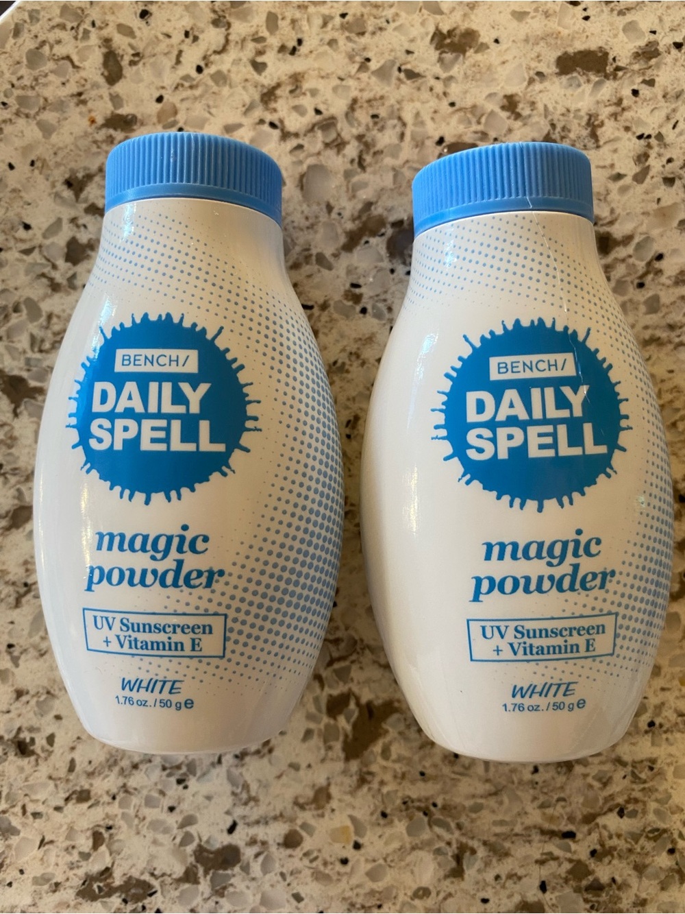 NEW Bench Daily Spell Magic Powder Sunscreen — White & Blue